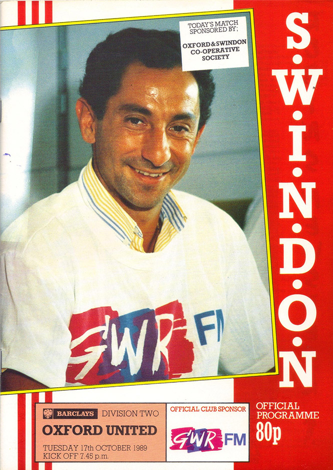 <b>Tuesday, October 17, 1989</b><br />vs. Oxford United (Home)